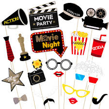 Or, you can always purchase cool stuff from a place like oriental trading company, as well. Bestoyard Hollywood Themed Party Props Movie Night Photo Booth Props Bachelorette Wedding Party Decor Birthday Party Supplies 21pcs Buy Online In Qatar At Qatar Desertcart Com Productid 71905598