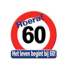 Hulde Stopbord 60 Jaar Rond Hulde Stopbord Met De Tekst Hoera 60 Het Leven Begint Bij 60 Het Materiaal Van 60ste Verjaardag Kaarten Verjaardag 60 Verjaardag