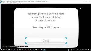 How To Fix Cemu Error You Must Perform A System Update To Play Loz Botw Wud File Youtube