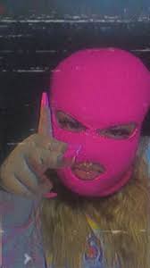 Pink Ski Mask Instagram Itsmaliaa Girl Gang Aesthetic Thug Girl Mask Girl