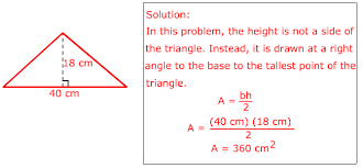 Students may use this triangle area calculator to generate work with steps for any other. Area Of Triangles Using Base And Height