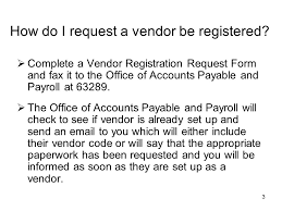 Borrower/loan recipient, day care, fire company, grantee or grant recipient, government entities. To Pay Or Not To Pay A Workshop On Vendor Registration Procedures Presented By Juanita Parsons Ppt Download