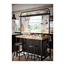 Vadholma Rack For Kitchen Island Black Ikea Kitchen Trends Ikea Kitchen Island Industrial Kitchen Island