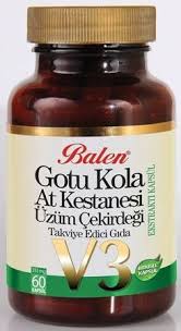 Balen Gotu Kola Ve At Kestanesi Ve Uzum Cekirdegi Kapsul V 3 Uzum Kapsul Urunler