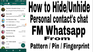 If you are more careful about your privacy, and you want to read your messages on whatsapp without letting the senders know that you have read their message, then install unseen chat app. How To Hide Unhide Personal Contact S Chat In Fm Whatsapp Youtube