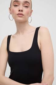 Šaty Guess CHARLOTTE, barva černá