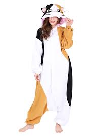 Calico Cat Kigurumi Kawaii Dress Versatile Outfits Animal Pajamas