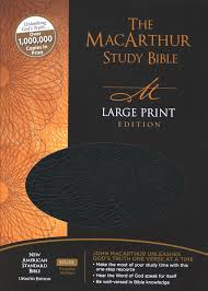 Nasb Macarthur Study Bible Large Print Black Bonded Thumb Indexed John Macarthur 9781418542290 Christianbook Com