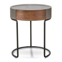 Marcos Scandinavian Side Table Walnut Walnut Side Tables Scandinavian Table Side Table