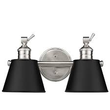 Millennium Lighting Layne 2 Light Vanity Fixture in Brushed Nickel