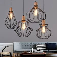Antique Brass Wire Cage Pendant Light Black Birdcage Pendant Lights Iron Retro Scandinavian With Led Warm Bulb Cafe Droplight Birdcage Pendant Light Cage Pendant Lightpendant Lights Aliexpress