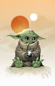Baby Yoda By Seane Star Wars Painting Yoda Art Star Wars Art
