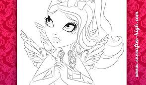 Top free coloring pages for kids. Faybelle Thorn Face Coloring Page Ever After High