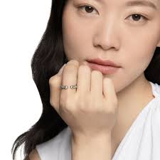 Petite Cable Ring in Sterling Silver with 14K Yellow Gold, 3.4mm