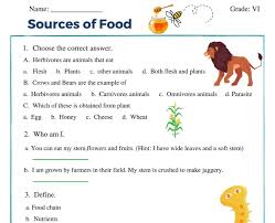 Photos by sergio rao, christopher campbell, david marcu, matthew kane. Sources Of Food Class 6 Worksheet