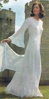 Enchanting Wedding Dress Crochet Pattern Vintage Pattern Pdf Etsy In 2021 Crochet Wedding Dress Pattern Crochet Wedding Dresses Crochet Dress