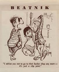 Beatnik Cartoon By Lovell Jones For Teenagers Weekly Supplement Australia April 15 1962 Minkshmink Beatnik French New Wave Beatnik Style
