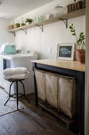 I love the design and function of this space with the stacked washer and dryer. Follow The Yellow Brick Home Rustic Farmhouse Laundry Room Ideas Follow The Yellow Brick Home