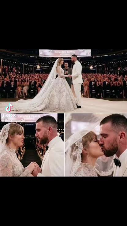 Taylor Swift and Travis Kelce wedding first look: wedding dress reveal | TikTok