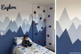 West mountain polar bear wall decal art decor 3d smashed under water sticker poster kids room mural custom gift bl232 (22 w x 14 h) 3.7 out of 5 stars 7 $19.95 $ 19. Boy S Bedroom Mural Mountains Of Fun Resene Decorating Inspiration Gallery