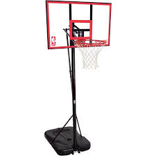 Spalding Nba 44 Polycarbonate Pro Glide Portable Hoop System Walmart Com Portable Basketball Hoop Basketball Systems Basketball Hoop