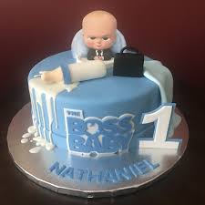 1st Birthday Cake For Baby Boy 1 Year With Name The Boss Baby Birthday Cake Baby Birthday Cakes Baby First Birthday Cake Baby Boy Birthday Cake