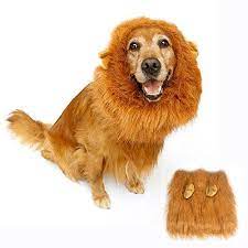 Lion Mane Costume For Dog Bukm Cute Lion Wig Hats For Medium To Large Sized Dogs Pet Festival Cosplay Party Fancy Hair Dog Clothes Fo Cute Lion Dogs Pets