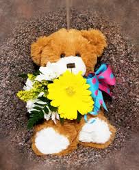 Our local florists are here to deliver your sweet pairings of. Teddy Bear Holding Fresh Flower Plush Flowers In Wichita Ks Ascension Via Christi Flower Gift Shop