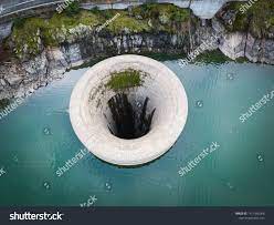 Стоковая фотография 1411946066: Aerial View Lake Berryessa Glory Hole |  Shutterstock