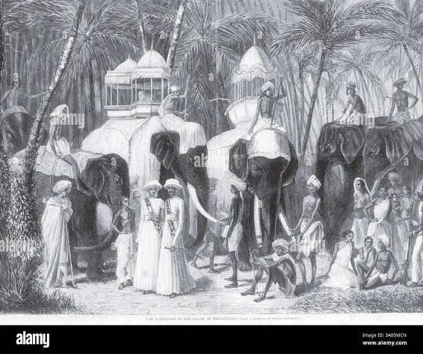 Travancore elephants hi-res stock photography and images - Alamy