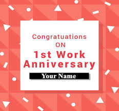 Maybe you would like to learn more about one of these? Congratulation On 1st Work Anniversary Work Anniversary Wishes