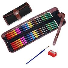 Enjoy coloring this a pencil case coloring page for free. Wongyeah Colored Watercolor Water Soluble Colored Pencils For Art Students And Professionals Assorted Colors For Sketch Coloring Pages For Kids And Adults Includes Canvas Roll Pencil Case 48 Colors Buy Online