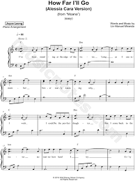 Far, a long, long way to run…. Joyce Leong How Far I Ll Go Alessia Cara Version Easy Sheet Music In C Major Download Print Sku Mn0178286