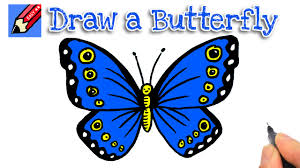 Butterfly drawing is considered as very easy task. How To Draw A Butterfly Real Easy Step By Step With Easy Spoken Instructions Youtube