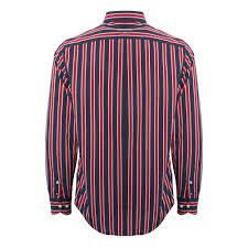 Strick, shirts & tops, blusen & blusenshirts, röcke & kleider Tommy Hilfiger Regimental Stripe Shirt Red Black Mw0mw07792