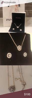 Pandora Vintage Collier Necklace Earring Set Necklace Earring Set Earring Set Womens Jewelry Necklace