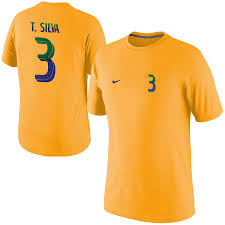 Official profile of olympic athlete thiago silva (born 22 sep 1984), including games, medals, results, photos, videos and news. Thiago Silva Brazil Nike Name Number T Shirt Gold