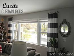 Retro Ranch Reno Lucite Curtain Rods A Question Large Windows Living Room Large Window Curtains Curtains Living Room