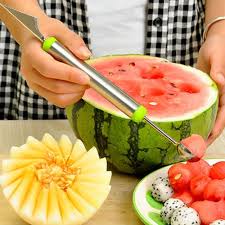 Stainless Steel Melon Baller Fruit Carving Knife Double Side Melon Scoop Vegetable Carving Tool Affiliate Sculpture Sur Legumes Sculptures De Fruits Cuisine