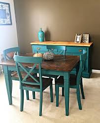 A Personal Favorite From My Etsy Shop Https Www Etsy Com Listing 483869163 Butcher Block Top Buffet In Teal Furniture Makeover Upcycled Furniture Furniture