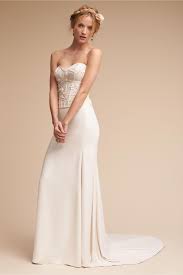 Modern Glamour Maryna Corset Sade Skirt From Bhldn Vestidos Boda Novios