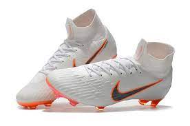 Botas De Futbol Nike Mercurial Superfly Vi Fg Blanco Naranja Gris Botas De Futbol Nike Nike Futbol Botas De Futbol