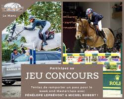 Conférence pénélope leprevost et michel robert. Jeu Concours Boulerie Jump Pole Europeen Du Cheval Facebook