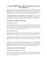 Para los defensores del derecho a morir, la sedación paliativa terminal (una terminología que sólo utilizan ellos en contraposición a los detractores de y en algunos países como bélgica u holanda la muerte a petición para enfermos avanzados es una realidad. Lo Que La Biblia Dice Sobre La Sanidad Y Orar Por Los Enfermos Pdf Ministerio De Jesus Jesus