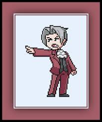 It's a completely free picture material come from the public internet and the real upload of users. Patreon Only Miles Edgeworth Cross Stitch Pattern Phoenix Wright Ace Attorney Cross Stitch Quest