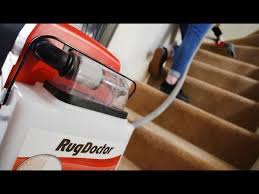 Rug doctor was light weighted compared to it's competitors, easy to us and gives a professional clean to carpets. How To Clean Your Stairs With Rug Doctor Youtube