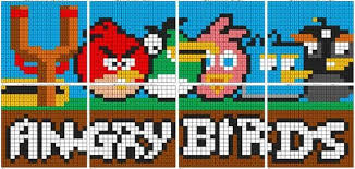 Angry Birds Color By Number Mural Angry Birds Color By Number Printable Angry Birds Printables