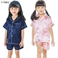 Pink plain net kids frocks. Children Silk Pajamas Summer Pajamas For Girls Kids Pyjamas Softy Sleepwear Clothing Kids Pajama Set Shopee Philippines