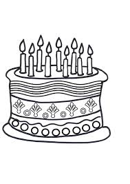 Birthday cake coloring pages preschool. Coloring Pages Cake Slice Coloring Page