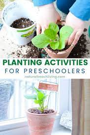Some kids plant activities for learning & fun! Planting Activities For Preschoolers And Diy Garden Markers Natural Beach Living